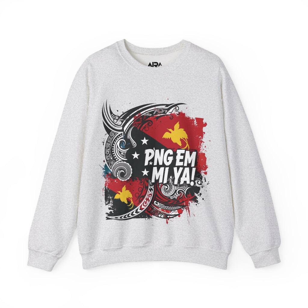 Papua New Guinea Traditional Native Design Crewneck Sweatshirt