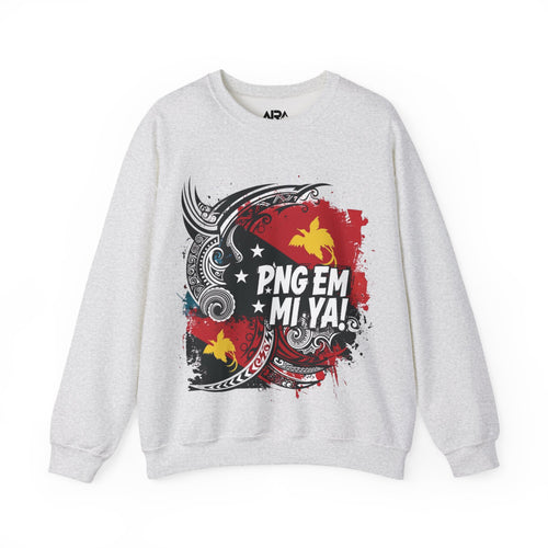 Papua New Guinea Traditional Native Design Crewneck Sweatshirt