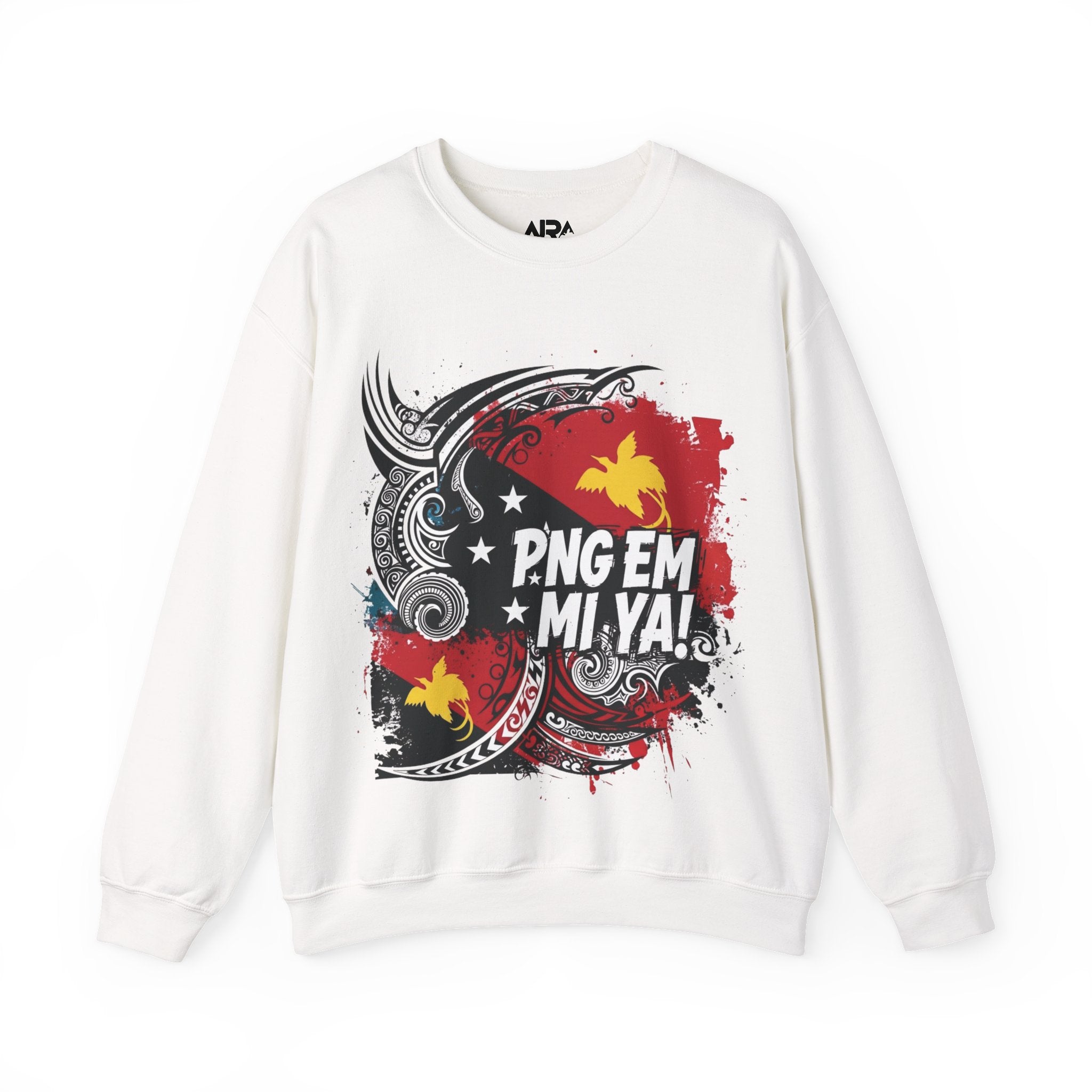 Papua New Guinea Traditional Native Design Crewneck Sweatshirt
