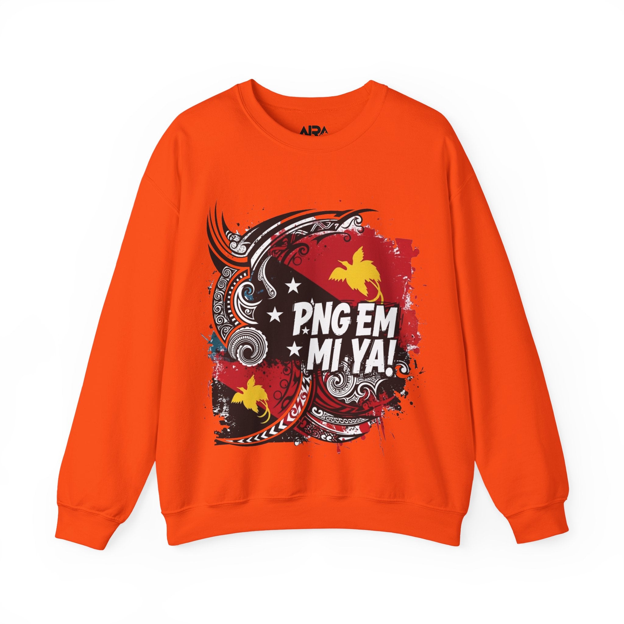 Papua New Guinea Traditional Native Design Crewneck Sweatshirt