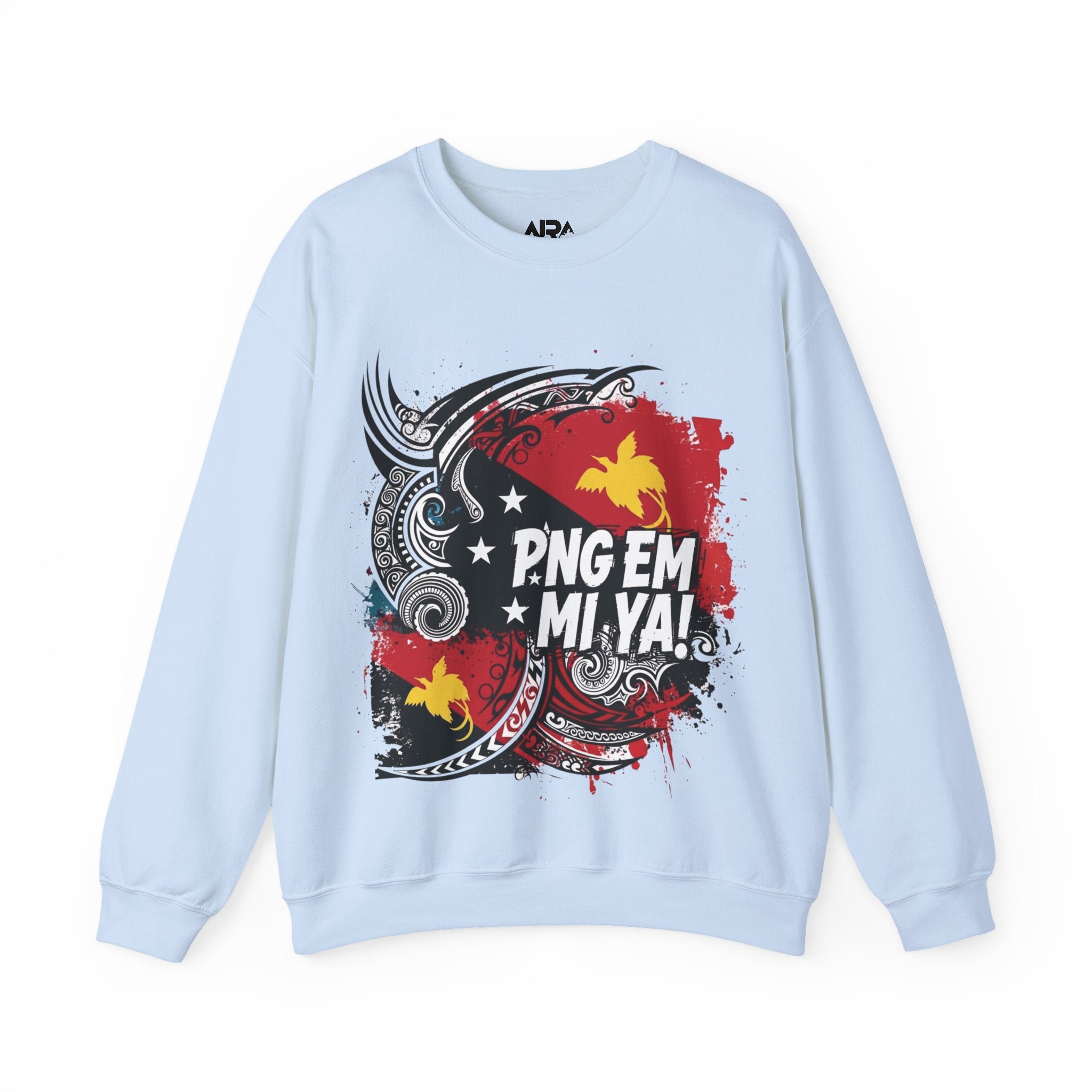 Papua New Guinea Traditional Native Design Crewneck Sweatshirt