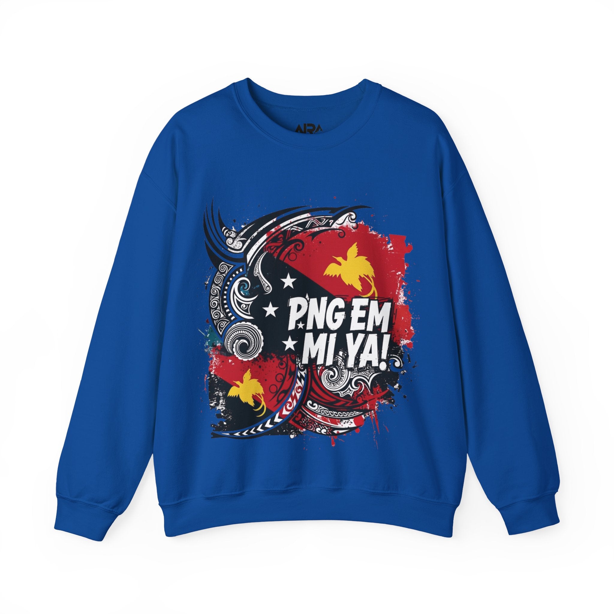Papua New Guinea Traditional Native Design Crewneck Sweatshirt