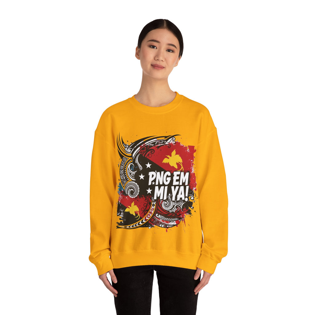 Papua New Guinea Traditional Native Design Crewneck Sweatshirt