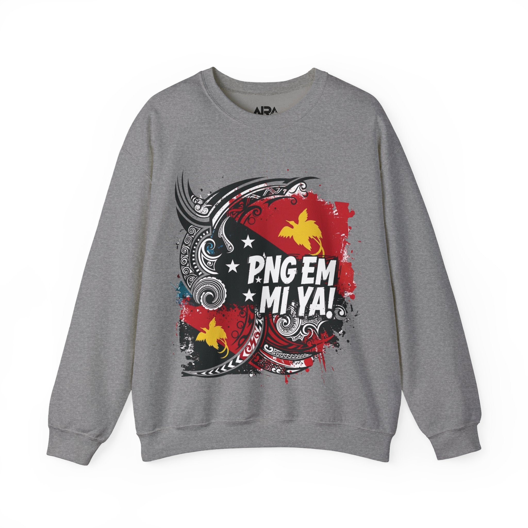 Papua New Guinea Traditional Native Design Crewneck Sweatshirt