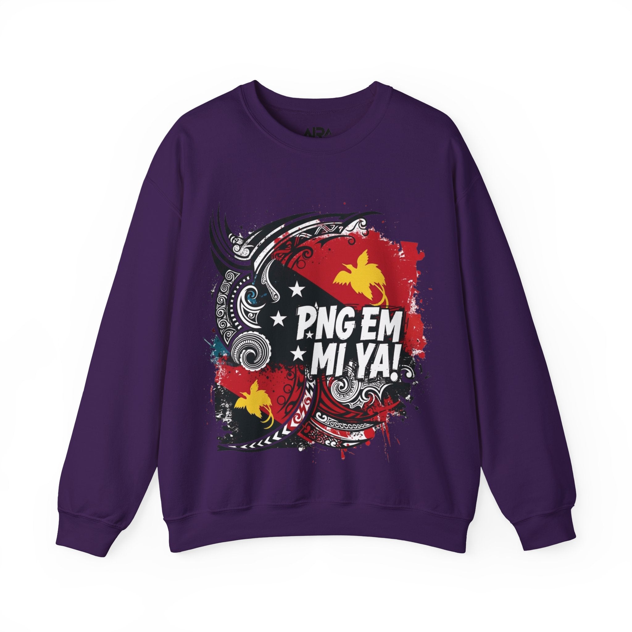 Papua New Guinea Traditional Native Design Crewneck Sweatshirt