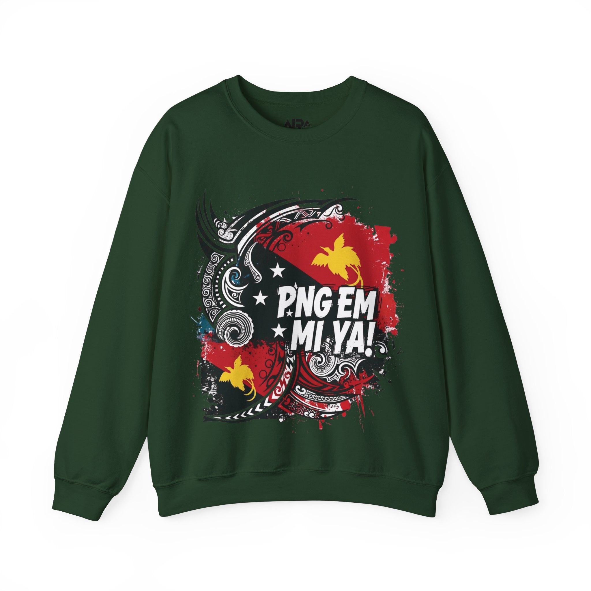 Papua New Guinea Traditional Native Design Crewneck Sweatshirt