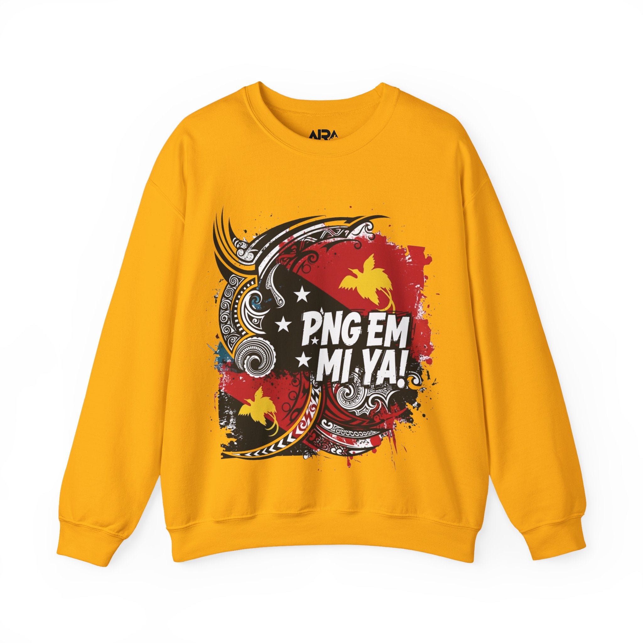 Papua New Guinea Traditional Native Design Crewneck Sweatshirt