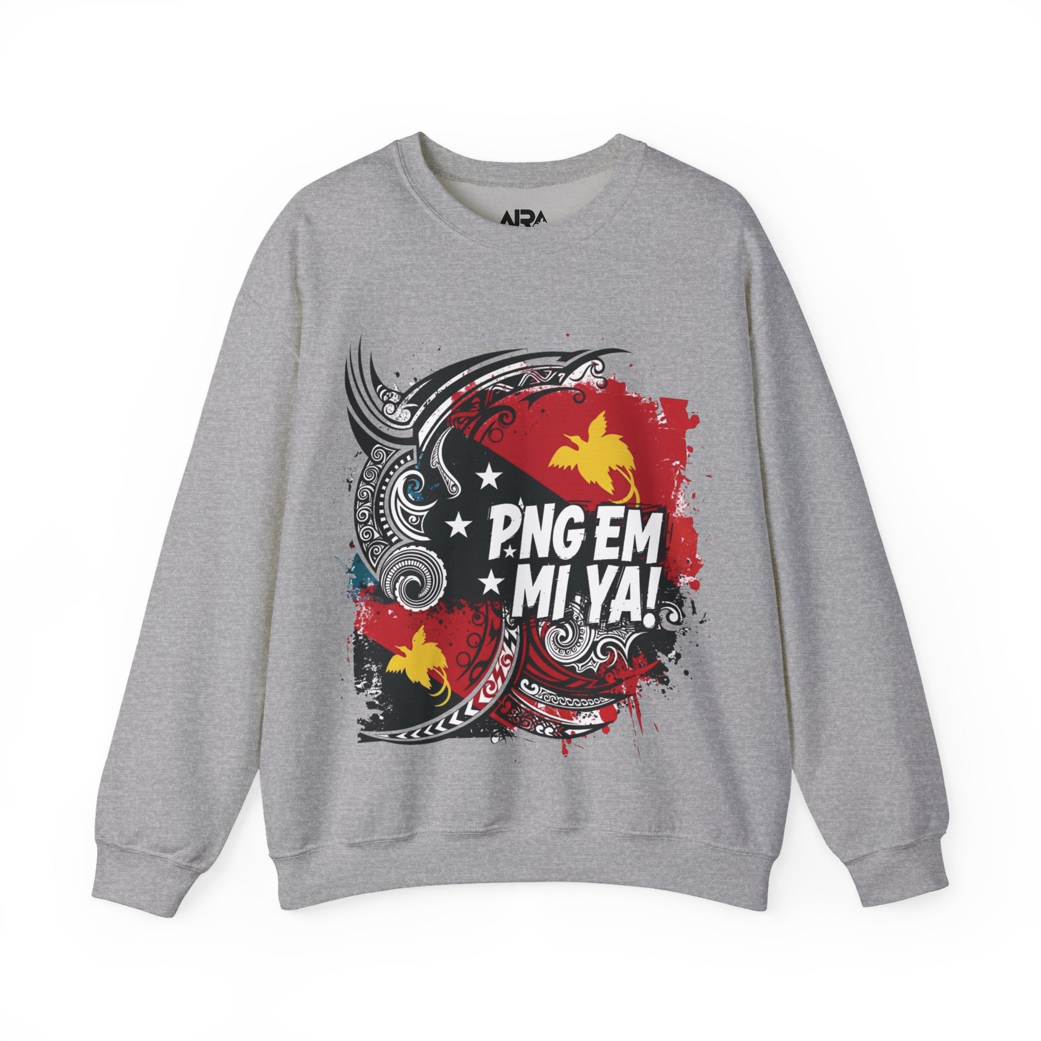 Papua New Guinea Traditional Native Design Crewneck Sweatshirt